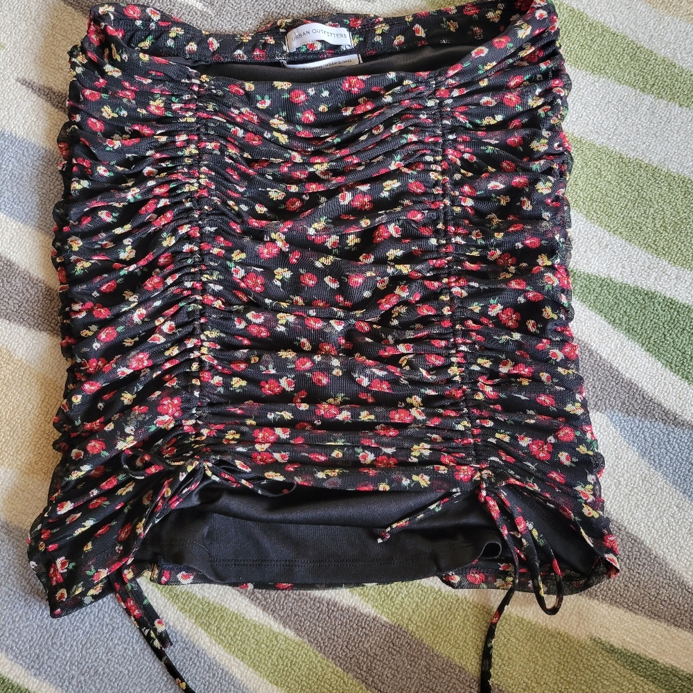 Urban outfitters cinch skirt floral
